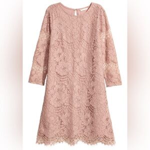 Lace Dress in Blush Pink
